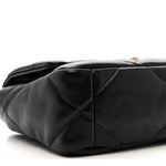 Lambskin Quilted Medium Chanel 19 Flap Black
