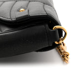 Calfskin New Wave Chain Pochette Black