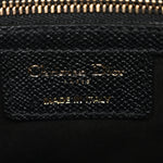 Grained Calfskin Saddle Bag With Strap Black