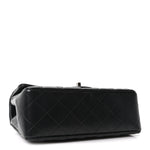 Lambskin Quilted Mini Rectangular Flap Black