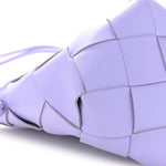 Nappa Maxi Intrecciato Clasp Bucket Bag Wisteria