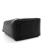 Calfskin Medium Signature Bucket Bag Black