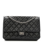 Aged Calfskin Quilted 2.55 Reissue 226 Flap Black