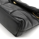 Lambskin Quilted Toy Loulou Puffer Monogram Chain Satchel Black