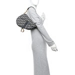 Oblique Saddle Bag Blue