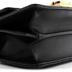 Calfskin Cannage Mini Ange Bag Black