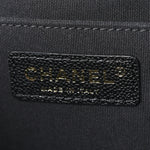 Caviar Quilted XXL Travel Flap Bag Black