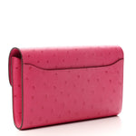 Ostrich Constance Long Wallet Rose Tyrien