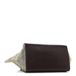 Calfskin and Suede Small Tri-Color Trapeze Dark Grey
