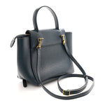 Grained Calfskin Nano Belt Bag Abyss Blue