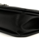 Lambskin Quilted Medium Boy Flap Black