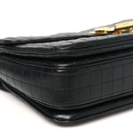 Calfskin Quilted Medium C Bag Black