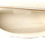 Supple Calfskin Cannage Medium Caro Bag Ivory