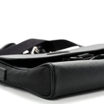Re-Nylon Saffiano Triangle Shoulder Bag Black