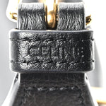 Supple Calfskin Cuir Triomphe Small Heloise Shoulder Bag Black