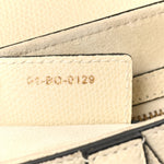 Grained Calfskin Saddle Bag White