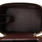 Caviar Quilted Mini Vanity Case With Chain Black