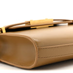 Smooth Calfskin Mini Manhattan Shoulder Bag Natural Tan