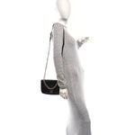 Caviar Quilted Small Studded Flap Black