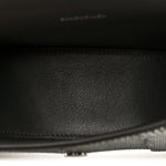 Strass Suede Hourglass Top Handle Bag XS Smoke Grey Crystal
