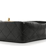 Lambskin Quilted Medium Single Flap Black