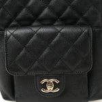 Caviar Quilted Small CC Day Backpack Black