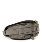 Calfskin Medium Marcie Round Crossbody Bag Cashmere Grey