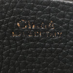 Grained Calfskin Mini Hayley Hobo Black