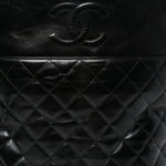 Crumpled Calfskin En Vogue Rope Hobo Bag Black
