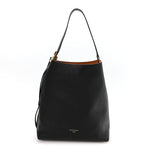 Grained Calfskin Low Key Hobo MM Black