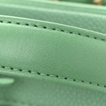 Caviar Quilted Medium CC Filigree Vanity Case Green