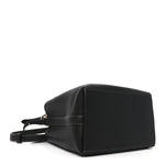 GG Calfskin Emblem Mini Bucket Bag Black