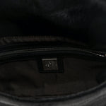 Calf Hair Baguette Black