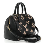 Empreinte Monogram Giant Speedy Bandouliere 25 Black Beige