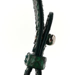 Snakeskin Twist Shoulder Bag MM Green