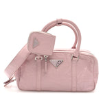 Nappa Antique Small Re-Edition 2001 Two Handle Crossbody Bag Alabastro