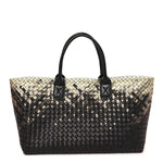Nappa Intrecciato PVC Medium Cabat Black