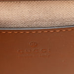 New Canvas Charisma Calfskin Crystal GG Monogram Mini Diana Tote Bag Camel Ebony