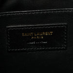 Crinkled Lambskin Matelasse Monogram Baby Niki Chain Satchel Black