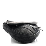 Oblique Mens Saddle Bag Black