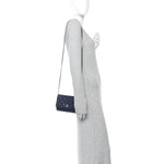 Caviar Quilted CC Turnlock Wallet On Chain WOC Navy Blue