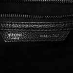 Drummed Calfskin Mini Luggage Black