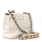 Quilted Large Chanel 19 Flap White