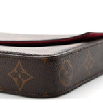 Monogram Pochette Felicie Chain Wallet Fuchsia
