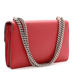 Dollar Calfskin Swarovski Crystal Small Dionysus Shoulder Bag Hibiscus Red
