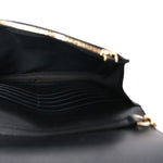 Vitello Cruise F is Fendi Bi-Color FF 1974 Embossed Medium Envelope Wallet On Chain Black Maya