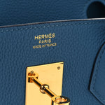 Togo Birkin 30 Bleu Azur