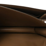 Liege Calfskin Medium Classic Box Flap Bag Taupe