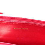 Lambskin Micro Quilted Wallet On Chain WOC Fuchsia
