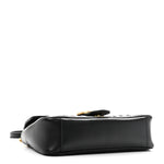 Calfskin Matelasse Small GG Marmont Shoulder Bag Black